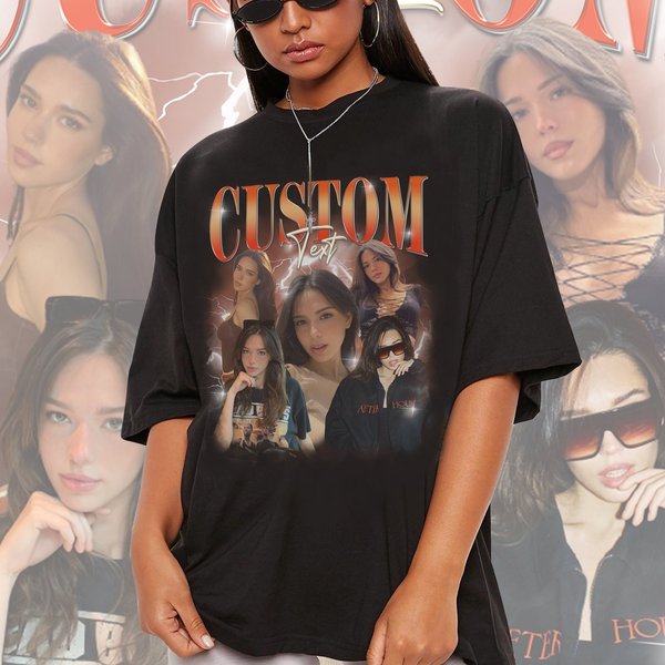 Custom Bootleg Rap Tee, Custom Photo - Vintage Graphic 90S Tshirt-image