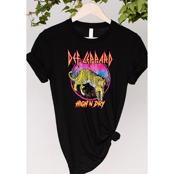 Rock N Roll Def Leopard Vintage Tee, Def Leopard Shirt-image