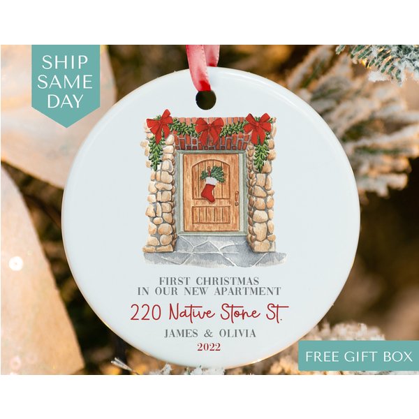 Personalized New Apartment Ornament Custom First Christmas In Our New Apartment Ornament-image