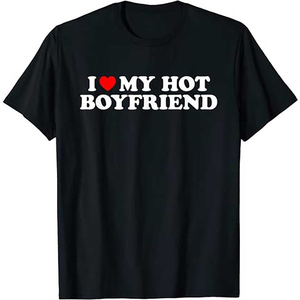 I Love My Hot Boyfriend Shirt I Heart My Hot Boyfriend T Shirt-image
