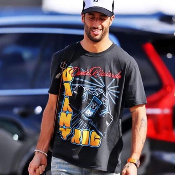 Daniel Ricciardo Speedway Tshirt, Daniel Ricciardo Racing 90S T-Shirt-image