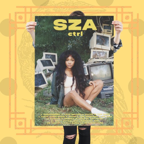 Sza Premium Vertical Matte Poster / Ctrl Album Cover Poster Merch-image