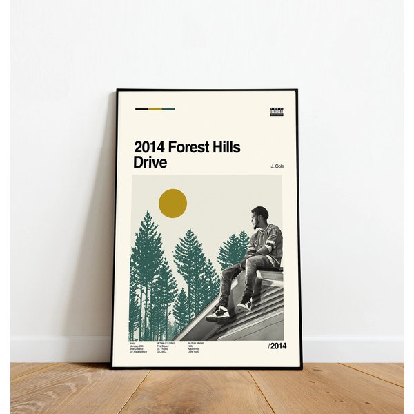 J Cole Poster - 2014 Forest Hills Drive Poster-image