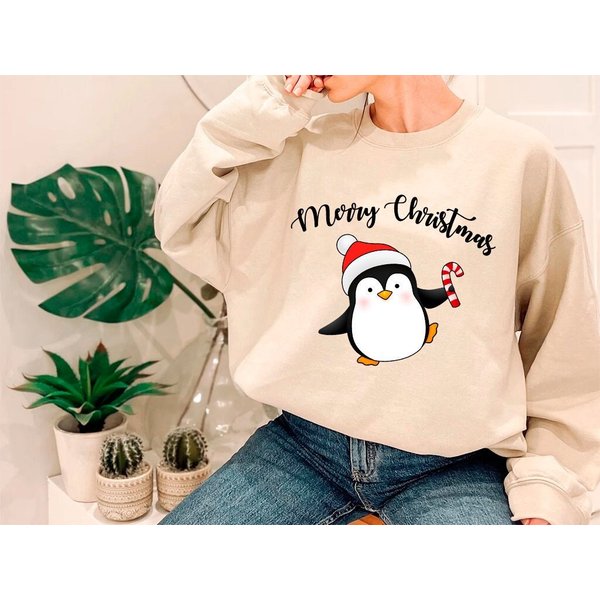 Merry Christmas Sweatshirt, Women Christmas-image