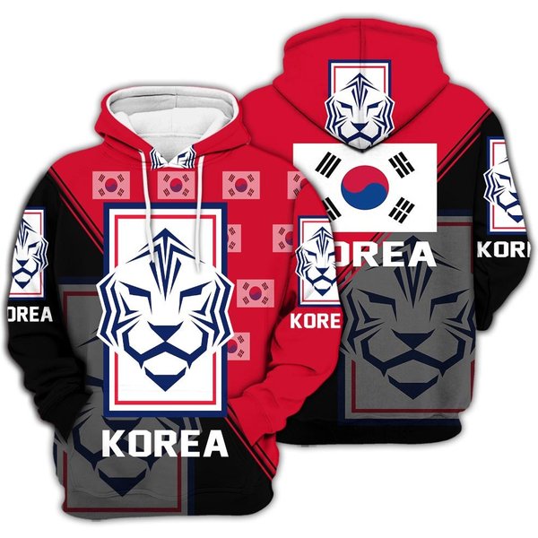 Korea Republic National Soccer Team, Qatar World Cup 2022 Champions Soccer Team 3d Hoodie