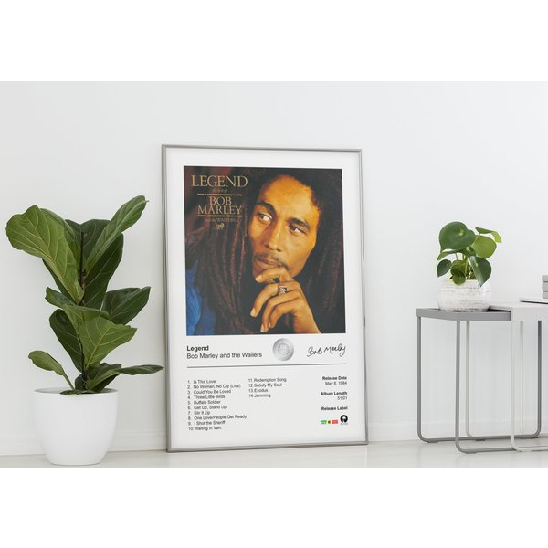 Bob Marley Poster - Legend Album Cover Poster-image