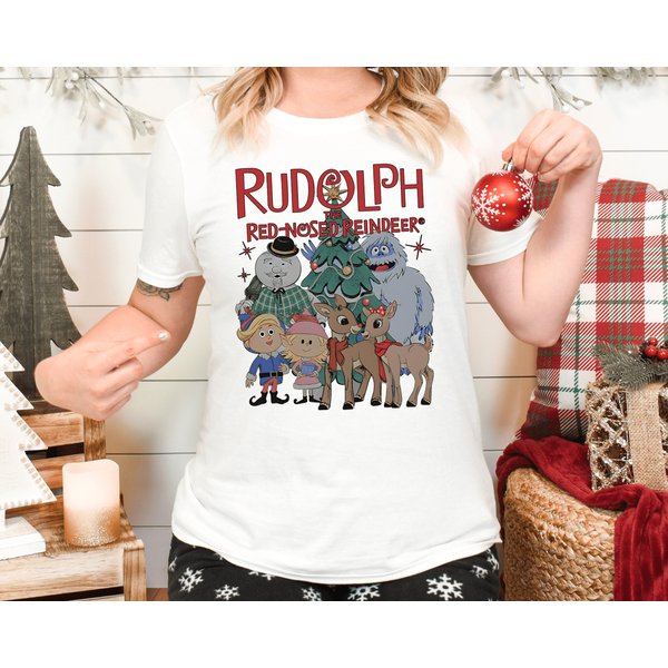 Rudolph The Red Nosed Reindeer Christmas Shirt-image