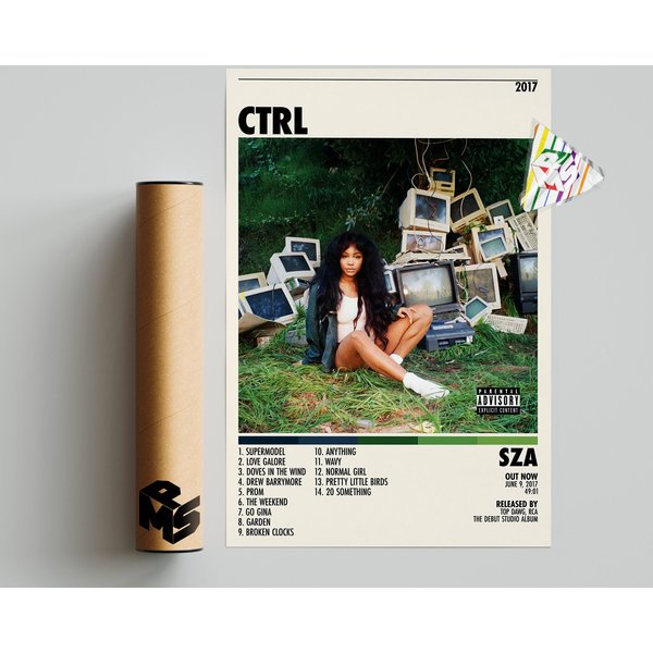 Sza Ctrl Poster - Album Cover Art Collector's Print-image