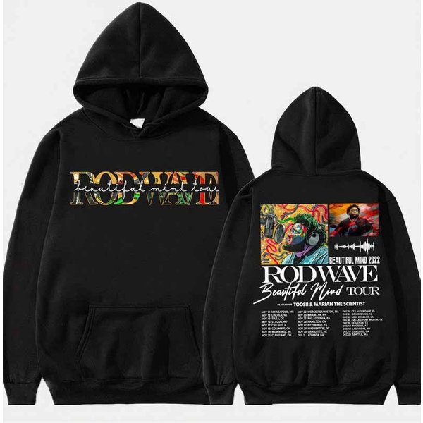 Rod Wave Beautiful Mind 2022 Tour Shirt Sweatshirt Hoodie