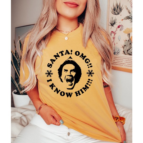 Santa Omg I Know Him Shirt-image