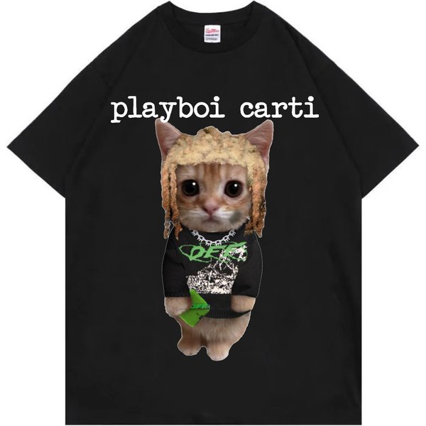Playboi Carti Cat T Shirt Merch Meme Tee-image