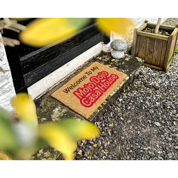 Welcome To The Mojo Dojo Casa House Doormat, Barbie Doormat-image