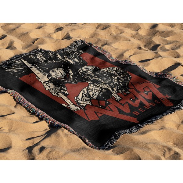 Guts Hand Woven Blanket | Manga Tapestry Throw | Anime Poison-image