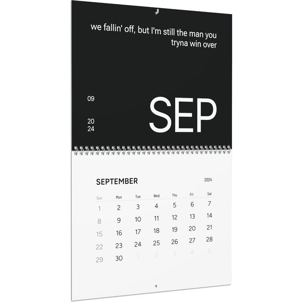 2025 Drake Slime You Out Calendar / Drake Calendar 2025-image