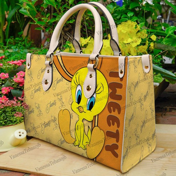 Tweety Bird Leather Handbag, Tweety Bird Bags