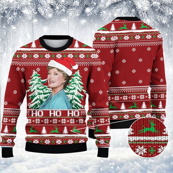 The Golden Girls Blanche Ho Ho Ho Christmas Sweater-image