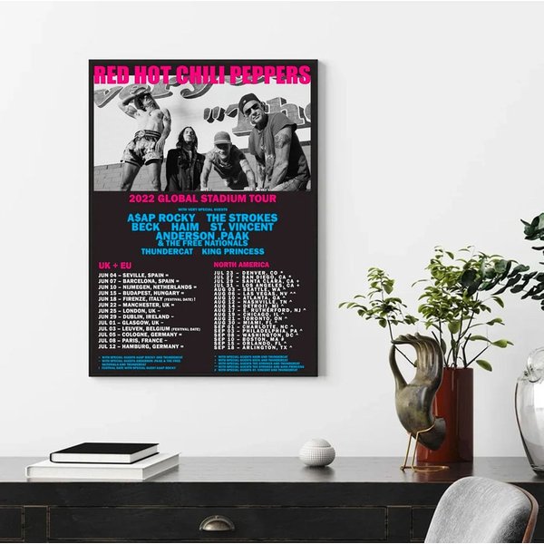 Red Hot Chili Peppers Poster, Unlimited Love World Tour 2022 Poster-image