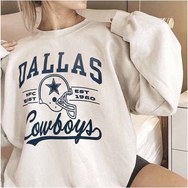 Vintage Dallas Football Crewneck Sweatshirt-image