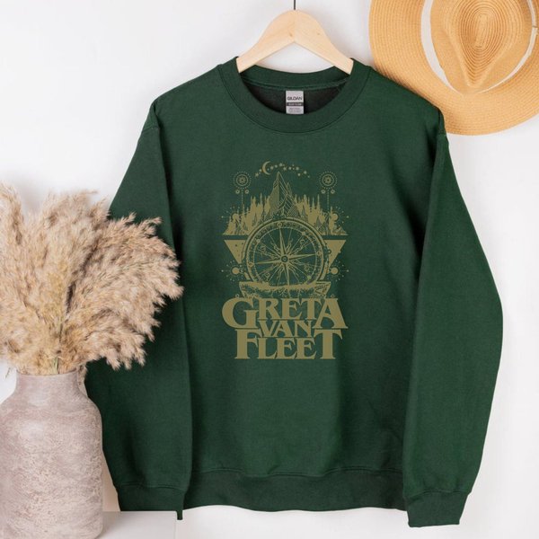 Greta Van Fleet Sweatshirt, Rock Band Shirt, Greta Van Fleet Shirt-image