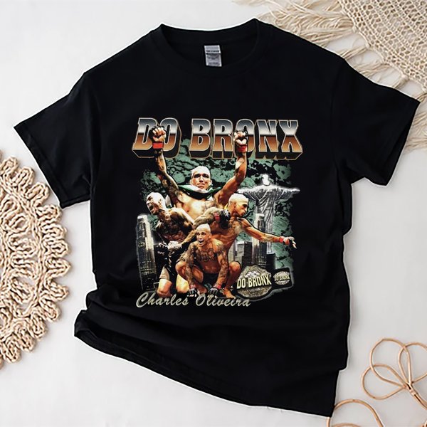 Charles Oliveira Shirt, Charles Oliveira Do Bronx Bootleg 90S Style-image