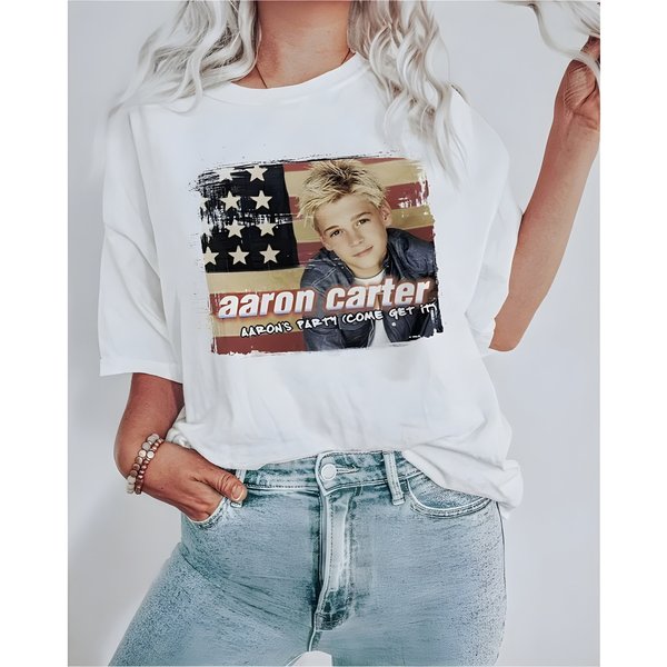 Vintage Aaron Carter Tribute Shirt-image