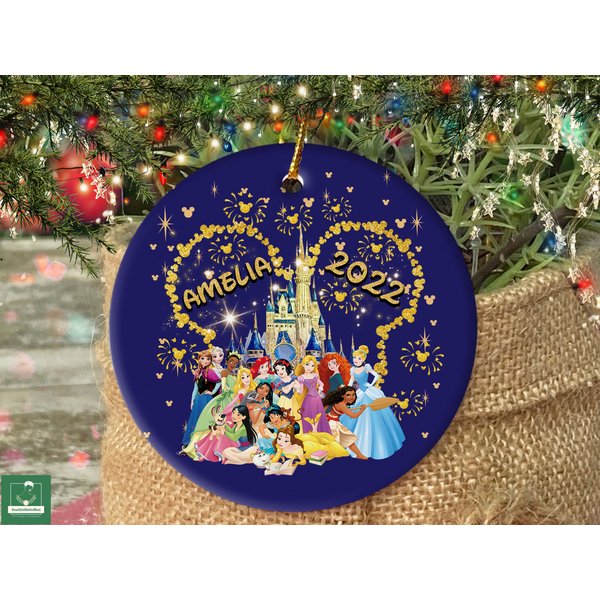 Personalized Christmas Princesses Ornament-image