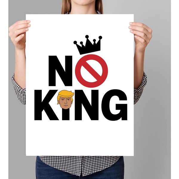Rejecting Kings Since 1776 Protest Sign Printable, Anti-Trump No King Poster Sign-image