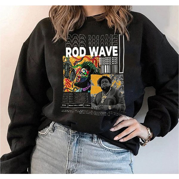 Rod Wave Beautiful Mind Sweatshirt, Rod Wave Vintage Sweatshirt-image