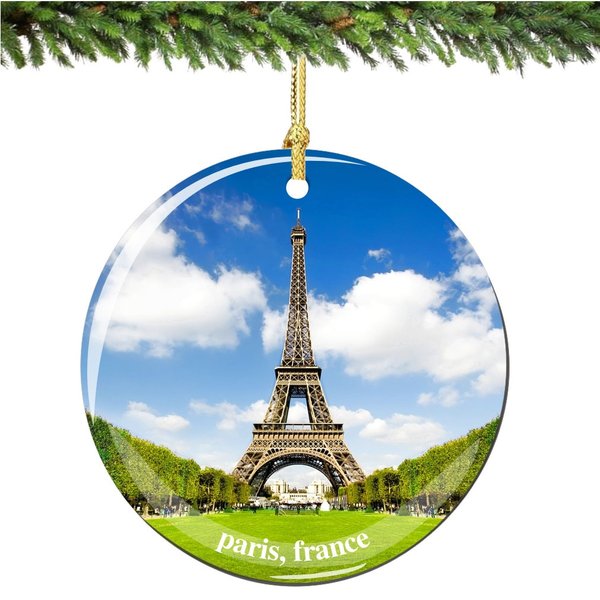 Porcelain Eiffel Tower Ornament Paris Decoration-image