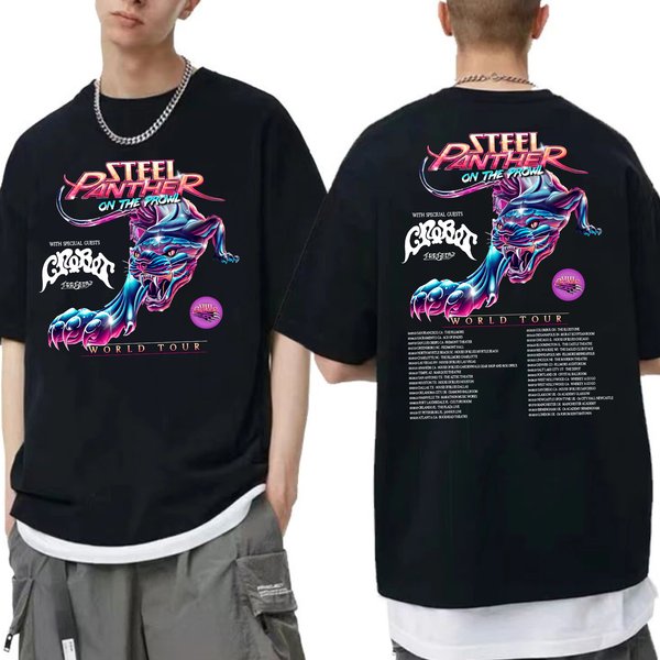 Steel Panther On The Prowl World Tour Shirt, Steel Panther Band Gift Fan Shirt-image