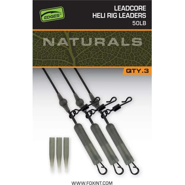 FOX Edges Naturals Leadcore Heli Rig Leaders 50Lb 75Cm-image
