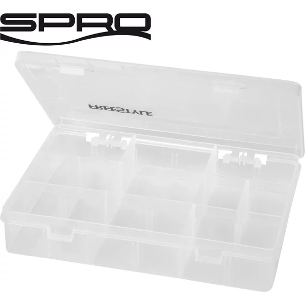 Spro Freestyle Tackle Box 20X14X4Cm Transparent Plastic Two Closures-image