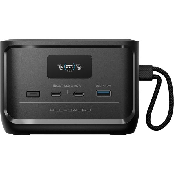 ALLPOWERS SOLAX P100 Portable Power Bank, Maximum 128W Output, Equipped with 2 USB-C Ports and 1 USB-A Port