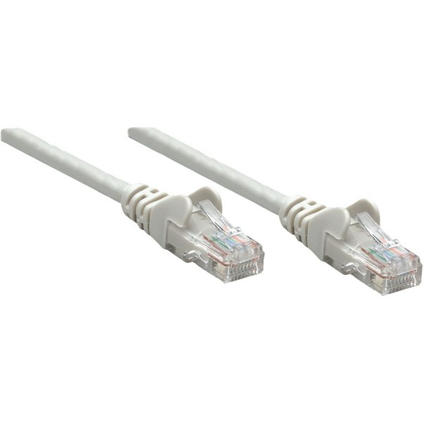 INTELLINET Patchkabel RJ45 U/UTP Cat6 10m Hebelschutz grau