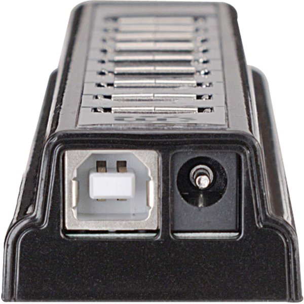 MANHATTAN USB-HUB 10-Port USB 2.0 Desktop Hub schwarz