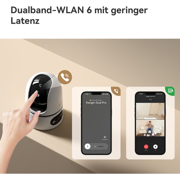 IMOU IPCam RangerDual Pro 6MP WLAN 2K+2K weiß