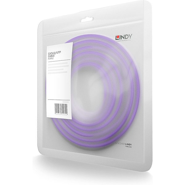 LINDY Patchkabel Cat6 U/UTP violett 5.00m