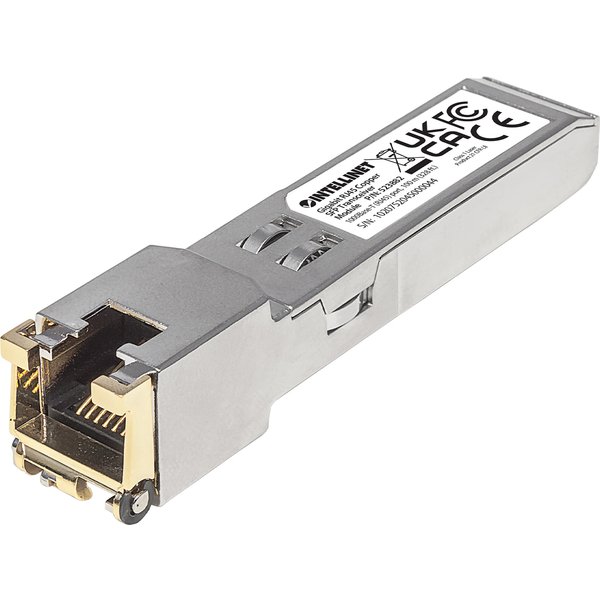 Intellinet Transceiver Module Optical, Gigabit RJ45 Copper SFP, 1000Base-T (RJ45)