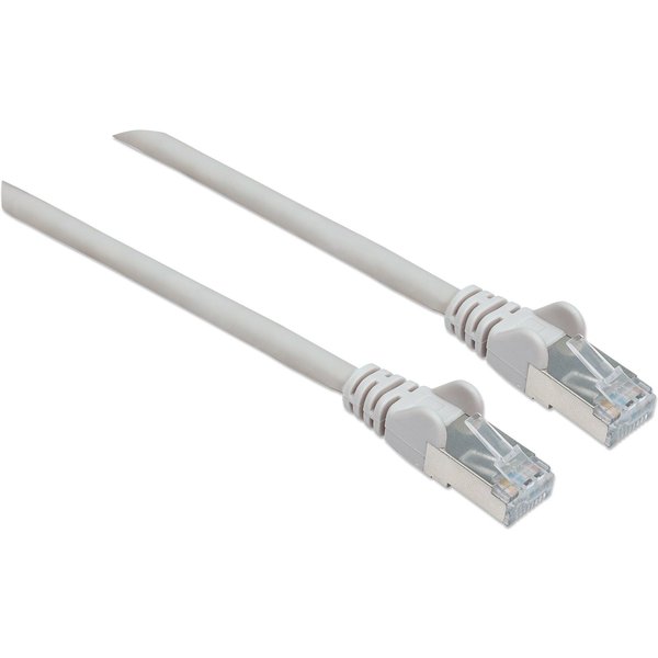 INTELLINET Patchkabel Cat6A CU S/FTP LSZH 10.0m grau