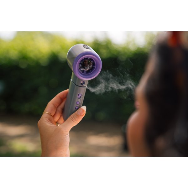 Verbatim VENTILATEURÀ MAIN SUR BATTERIE VERBATIM COOL'N'GO AQUA BREEZE (VIOLET/GRIS)