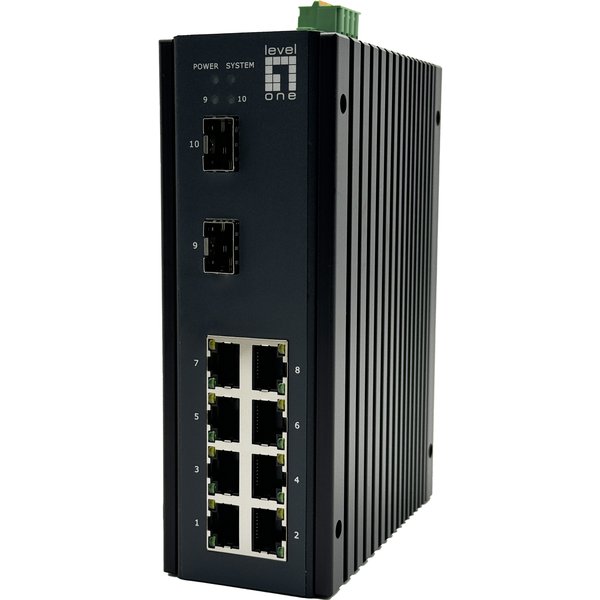 LevelOne Switch 10x GE IGU-1071 8x 1GbE 2x 2.5GbE SFP sw