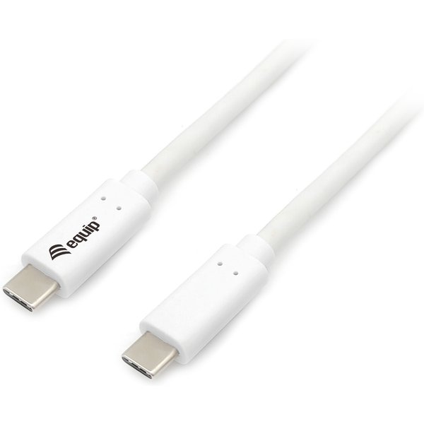 Equip Kabel USB-C3.2->C Gen1 PD60W St/St weiß - Kabel - Digital/Daten