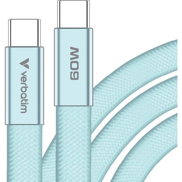 Verbatim Sync & Charge USB-C to USB-C 60W 120cm blue