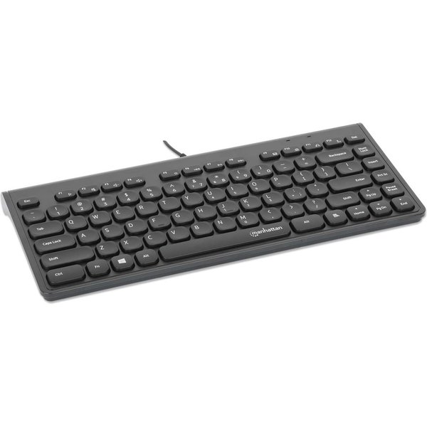 MANHATTAN Slim USB Mini-Tastatur 1.5m Kabel schwarz
