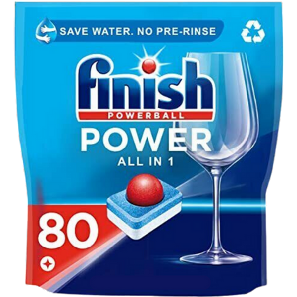 Finish Powerball All in One Dishwasher Tabs - 80 PCS