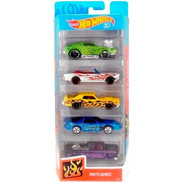 Hot Wheels 5-bil Gift Set - HW Flames
