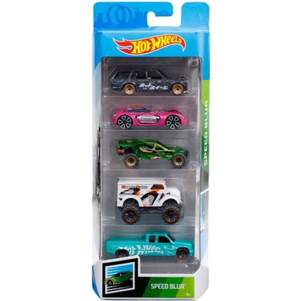 Hot Wheels 5-pack Bilsæt - Speed Blur