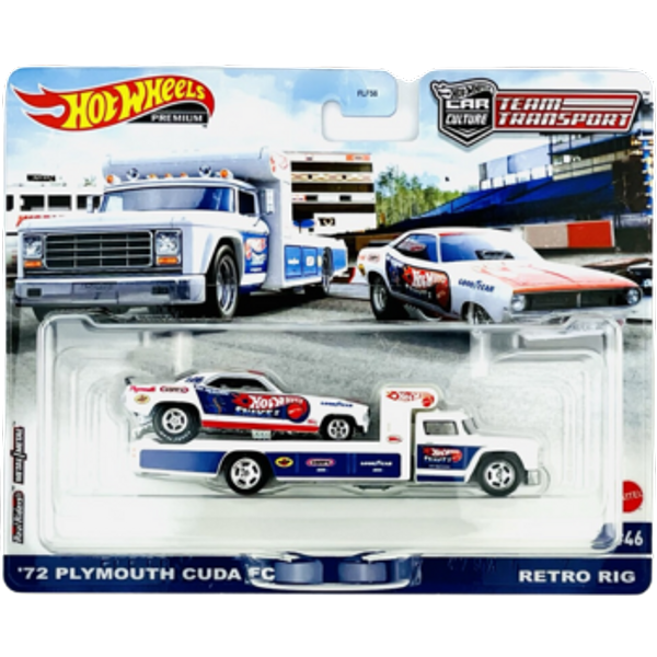 Hot Wheels Premium 72´ Plymouth Cuda FC - Retro Rig