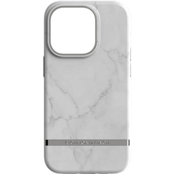 Richmond & Finch White Marble iPhone 14 Pro Cover