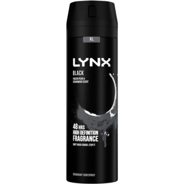 Lynx Black Body Spray - 200ml
